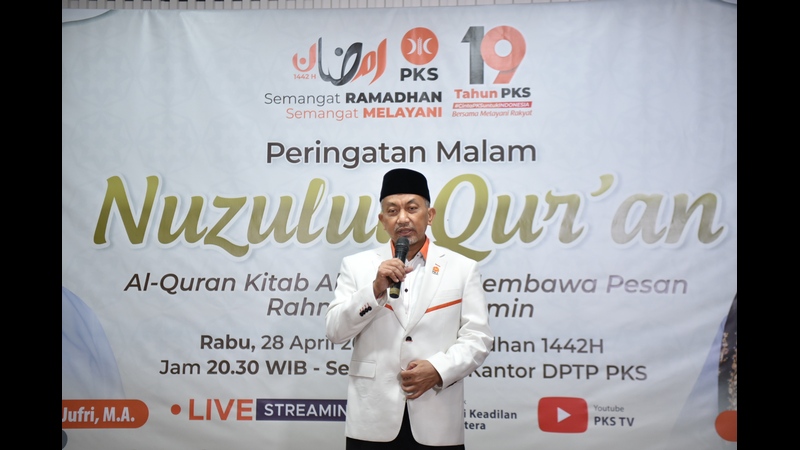 PKS | Peringatan Malam Nuzulul Quran, Ahmad Syaikhu Ajak  