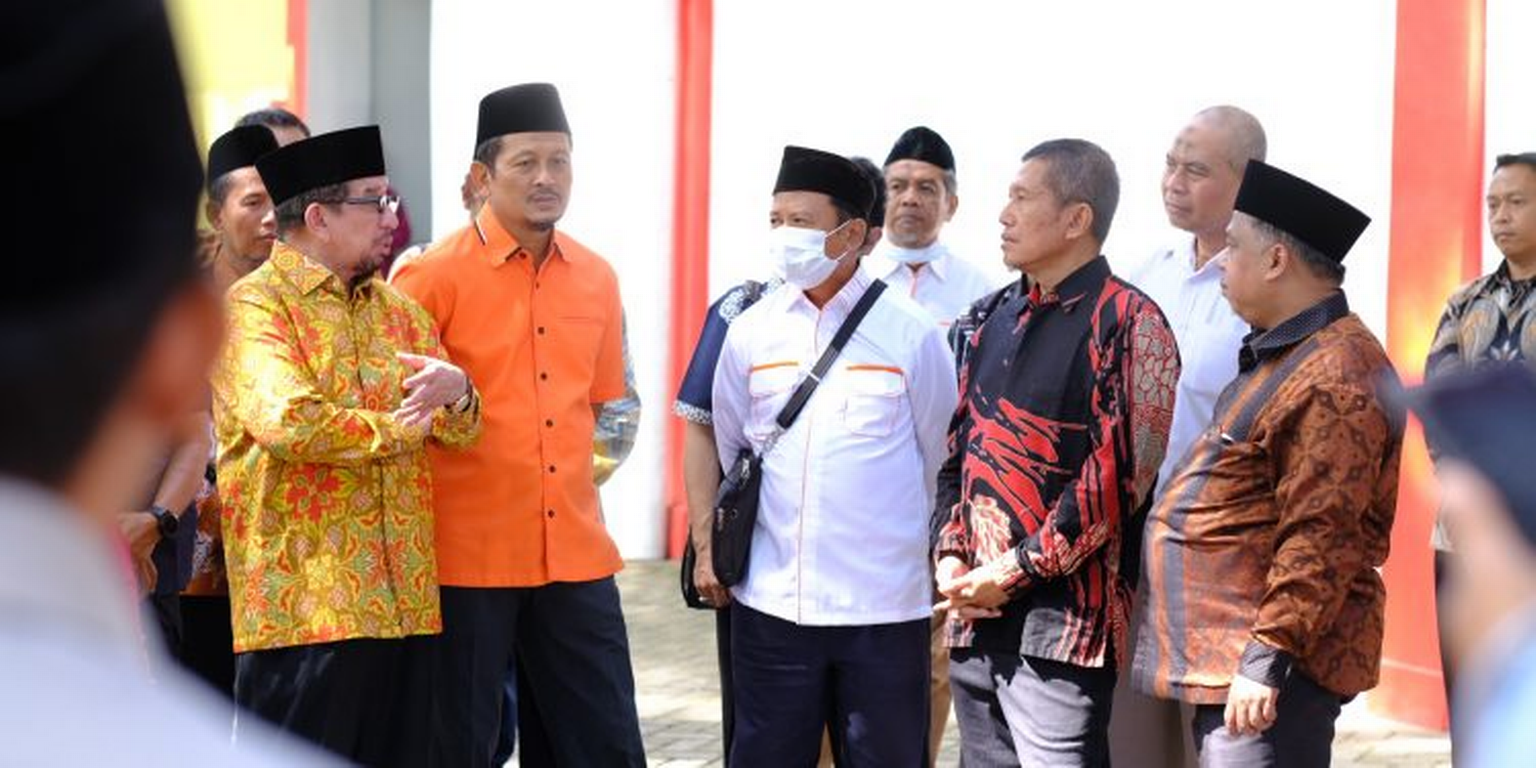 Ketua Majelis Syura PKS Habib Salim Segaf Aljufri bertemu dengan pengusaha di Kediri, Jawa Timur.