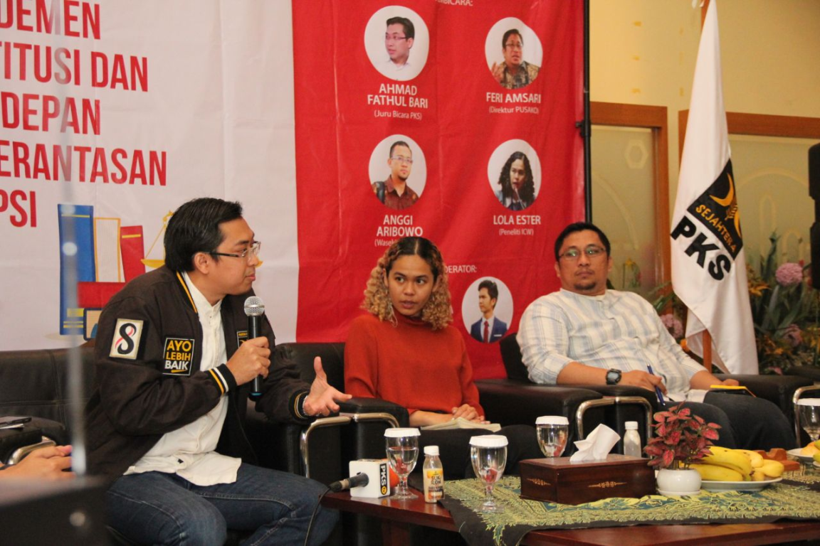 Juru Bicara Partai Keadilan Sejahtera (PKS) Ahmad Fathul Bari dalam diskusi PKSMuda Talks di kantor DPP PKS, Jakarta, Jumat (29/11) (PKSFoto)
