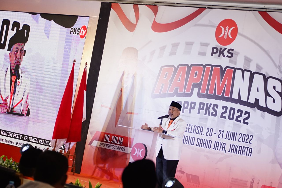 Presiden PKS Ahmad Syaikhu dalam Rapimnas PKS 2022 di Jakarta (PKSFoto)