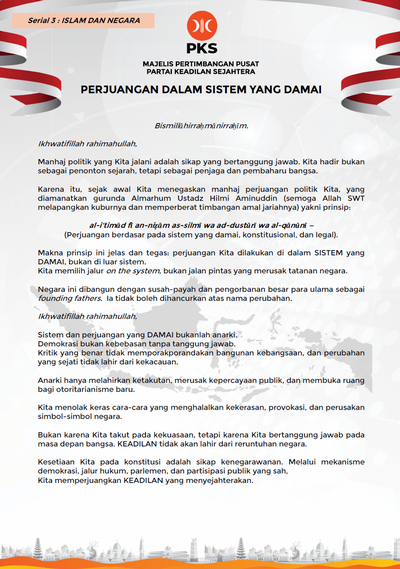 Serial 3 : Perjuangan dalam Sistem yang Damai