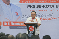 FOTO : Sekjend PKS Muhammad Kholid Hadiri Muscab Kota Bekasi