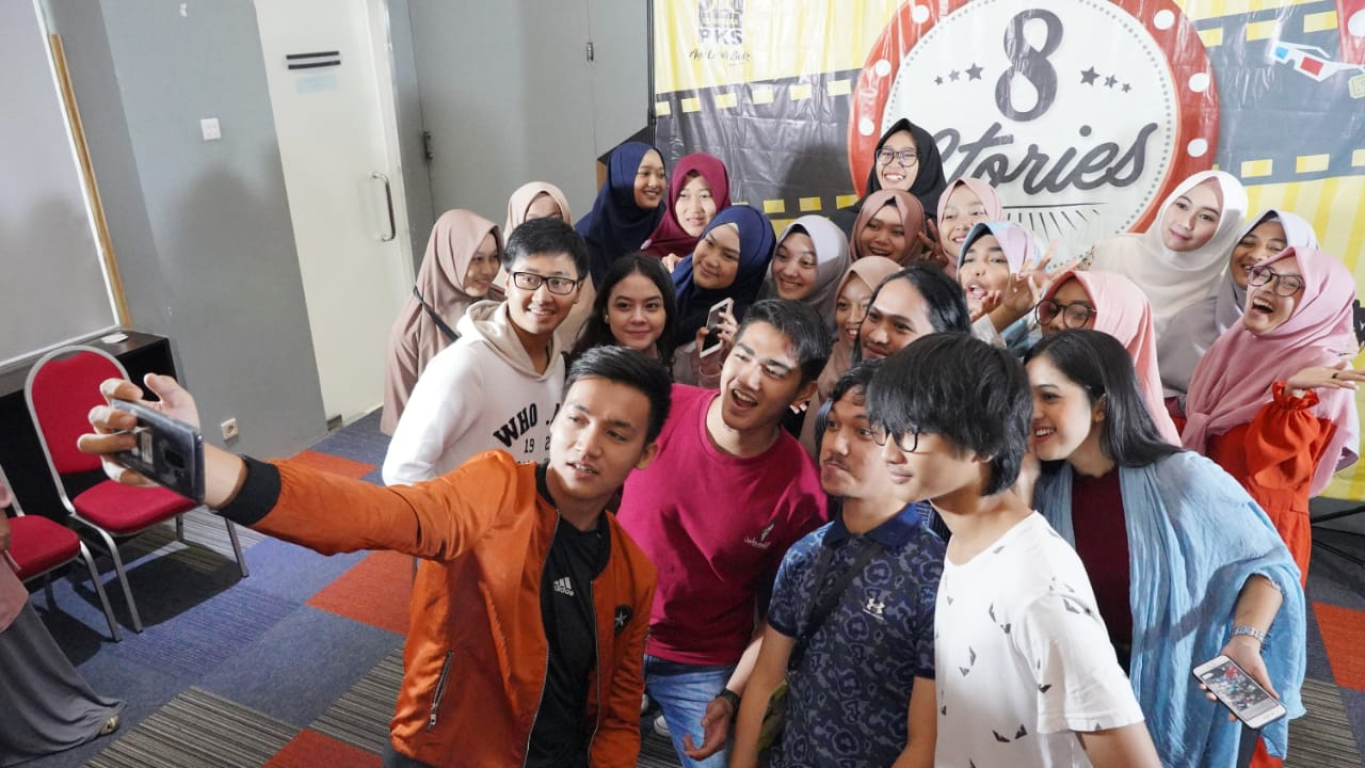 Finalis audisi Film 8 Stories pada acara puncak pengumuman pemeran Film di Hotel Libertan, Jakarta, Ahad (24/02/2019). (Donny/PKSFoto)