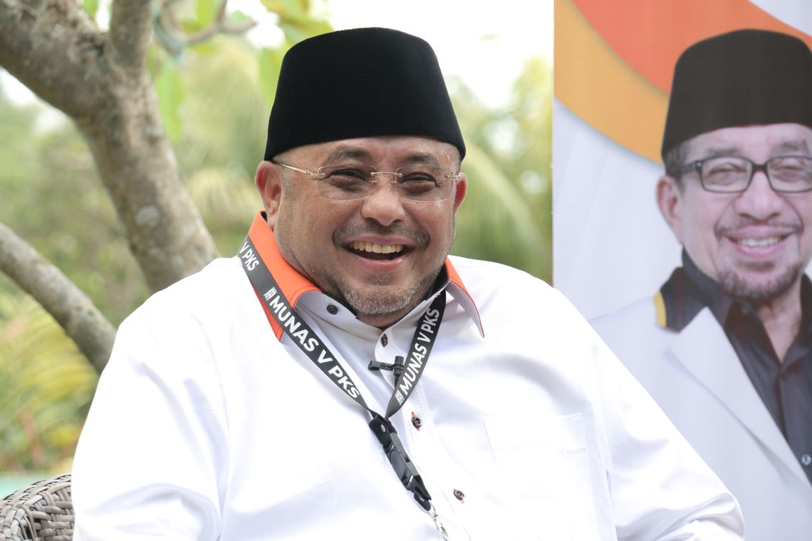 Sekretaris Jenderal PKS Habib Aboe Bakar Al Habsy di sela-sela Munas V PKS di Bandung, Jumat (27/11/2020) (Daru/PKSFoto)