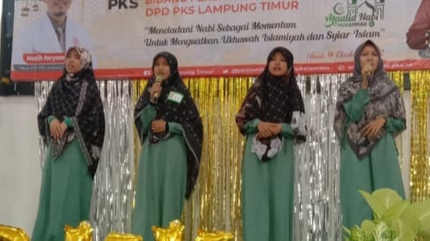 BPKK PKS Lampung Timur Meriahkan Maulid Nabi SAW dengan Lomba Shalawat dan Da'iyah