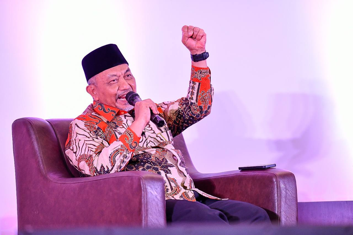 Presiden PKS Ahmad Syaikhu saat berbicara di Dialog Kebangsaan yang diadakan DPW PKS Jawa Tengah (PKSFoto/Donny)