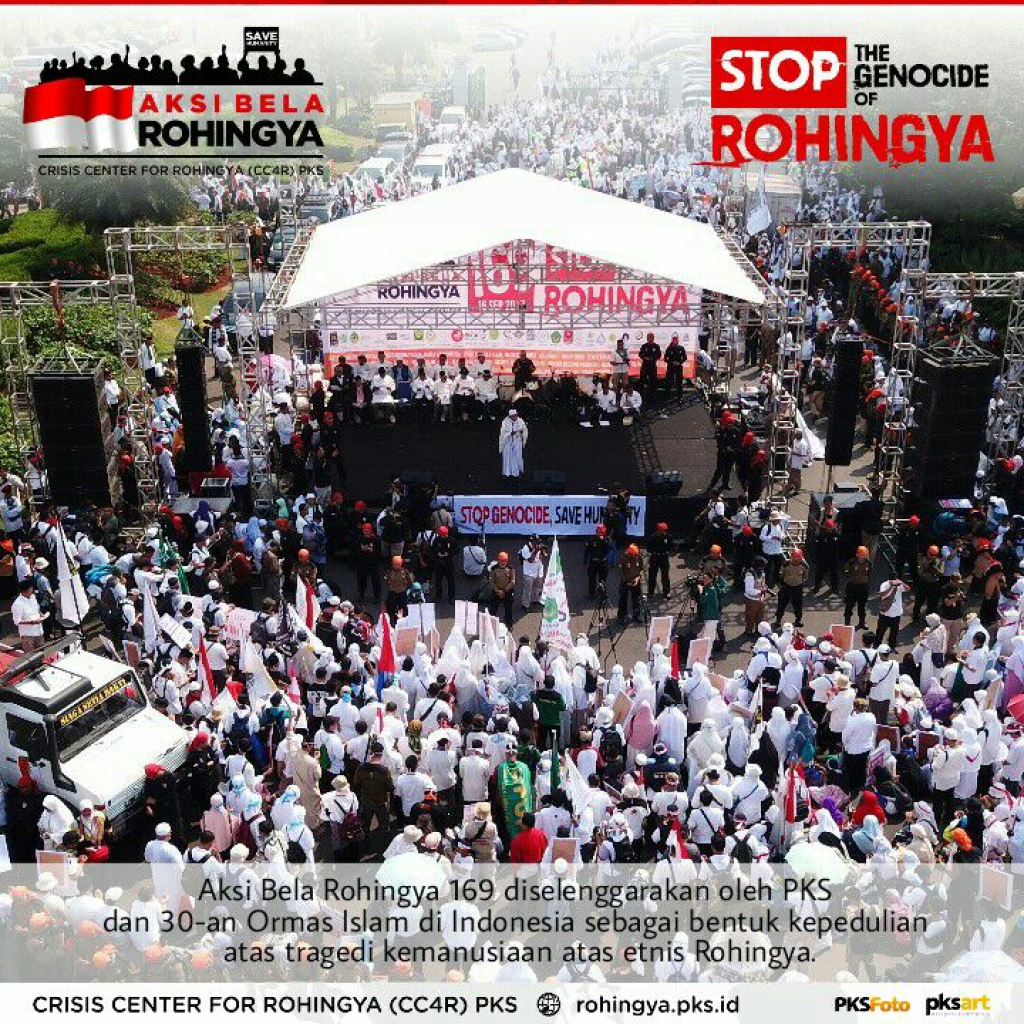 Aksi Bela Rohingya 169 yang Diselenggarakan PKS