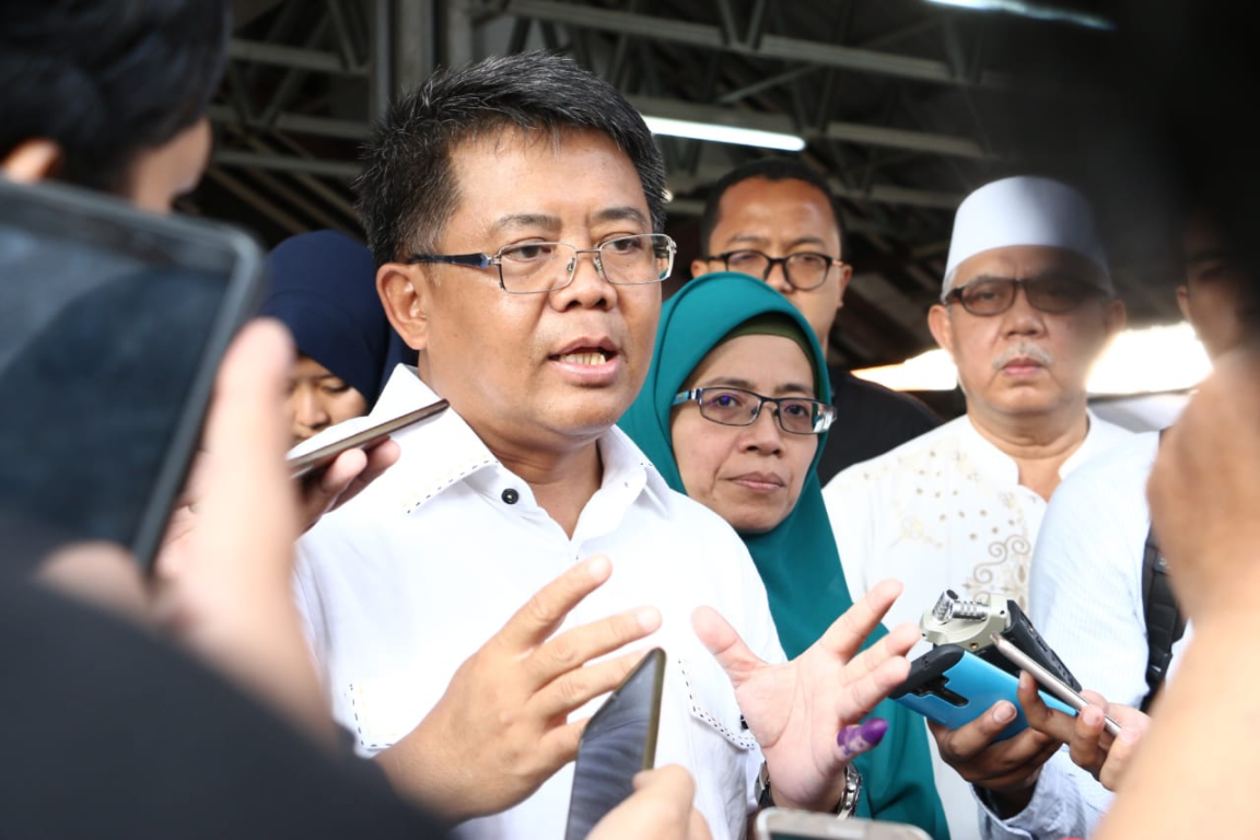 Presiden PKS Mohamad Sohibul Iman saat bertemu wartawan usai mencoblos dalam Pemilu 2019, di Depok, Rabu, (17/4/2019)/Foto: Yopie Mahmud/PKS Foto