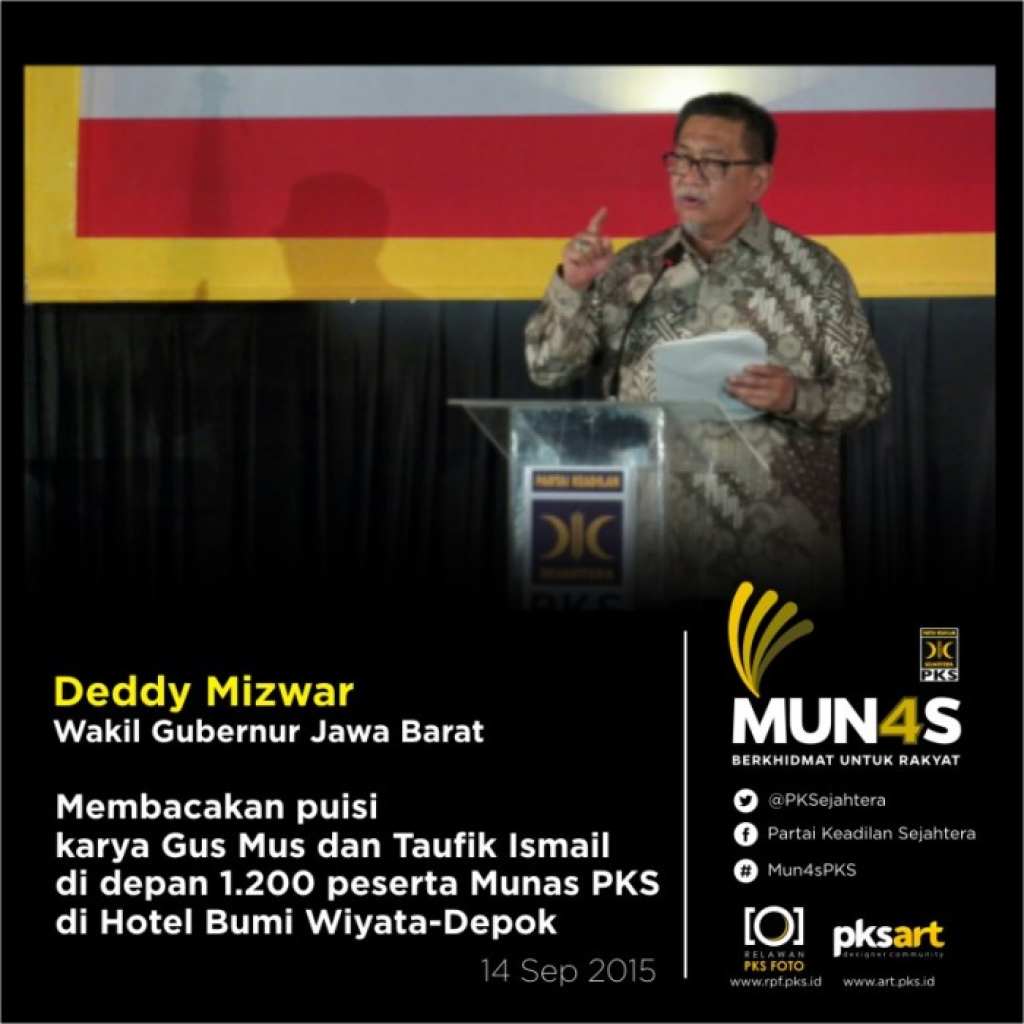 Deddy Mizwar Membacakan Puisi