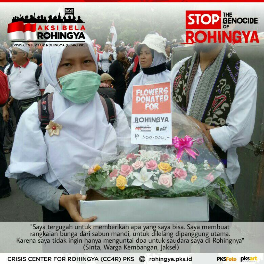 Flowers Donated for Rohingya