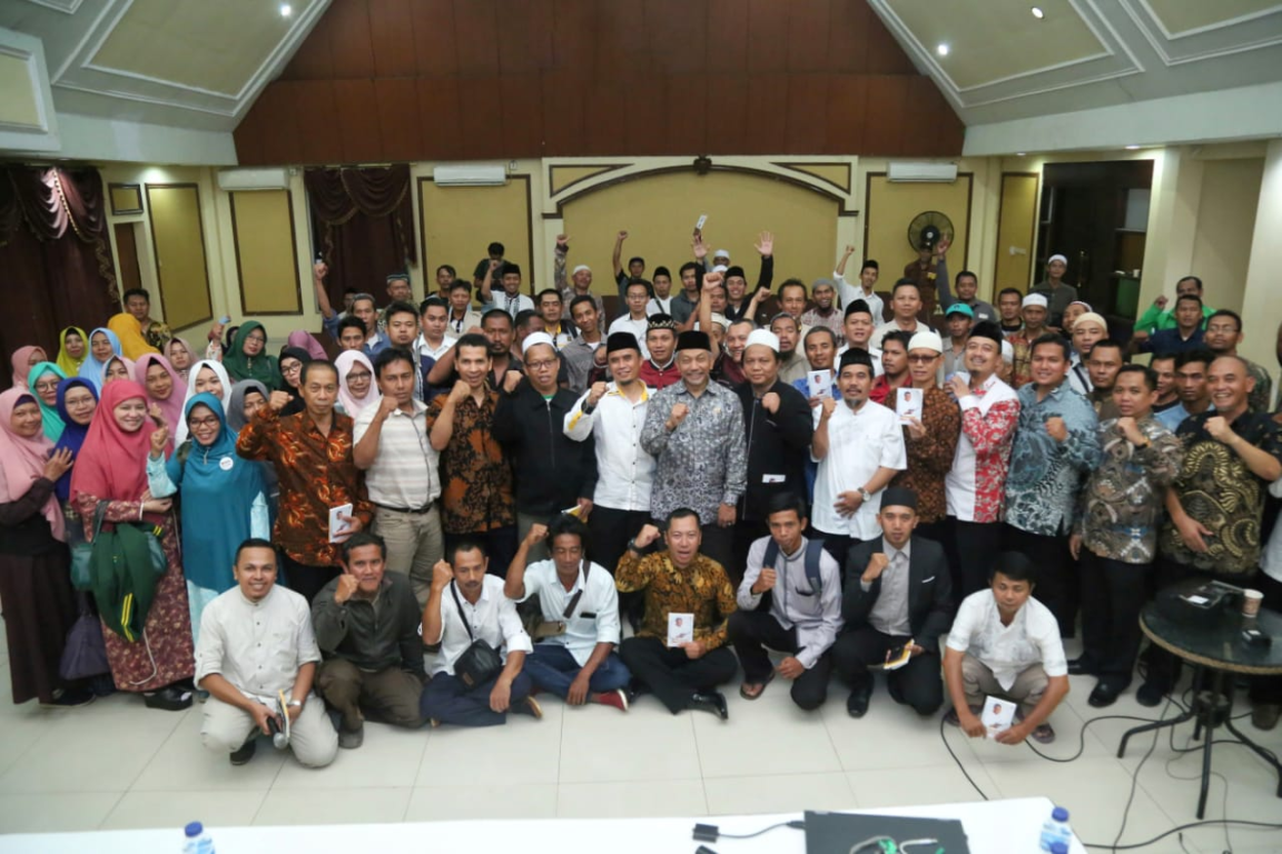 Peserta Training Orientasi Partai Keadilan Sejahtera di Purwakarta, Senin (23/12/2019).