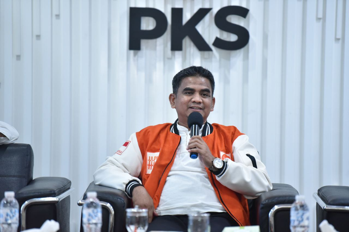 Wakil Ketua Bidang Ketenagakerjaan DPP PKS Indra di Webinar Oligarki Berpesta Rakyat Merana. (PKSFoto/Fathur)