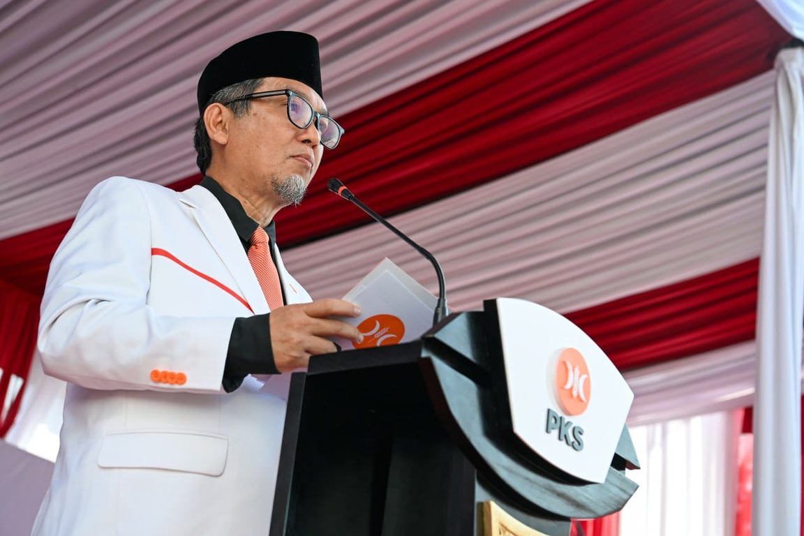 Presiden Partai Keadilan Sejahtera (PKS), Almuzzammil Yusuf. (PKSFoto/Fathur)