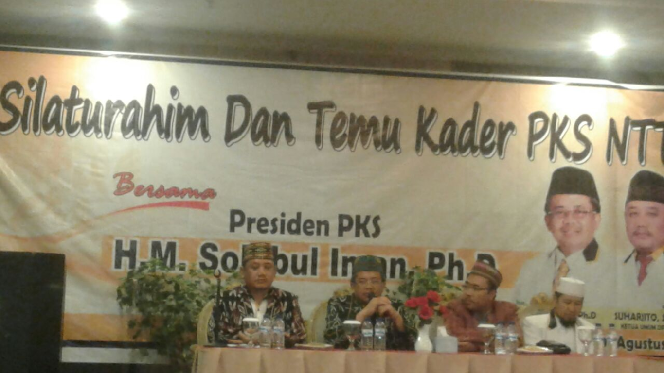 Presiden Partai Keadilan Sejahtera (PKS) Mohamad Sohibul Iman