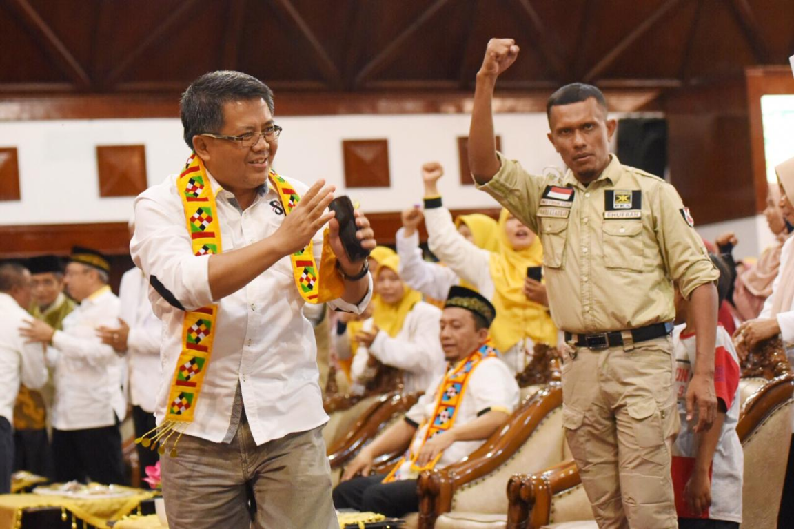 Presiden PKS Mohamad Sohibul Iman dalam konsolidasi kader PKS Aceh, Ahad (7/10) (M Hilal/PKSFoto)
