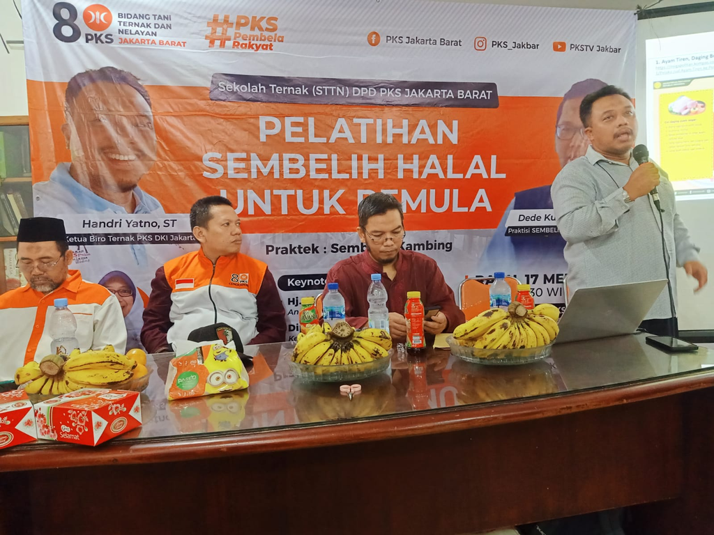 Bidang Tani Ternak dan Nelayan PKS DKI Jakarta Gelar Pelatihan Sembelih Halal untuk Pemula