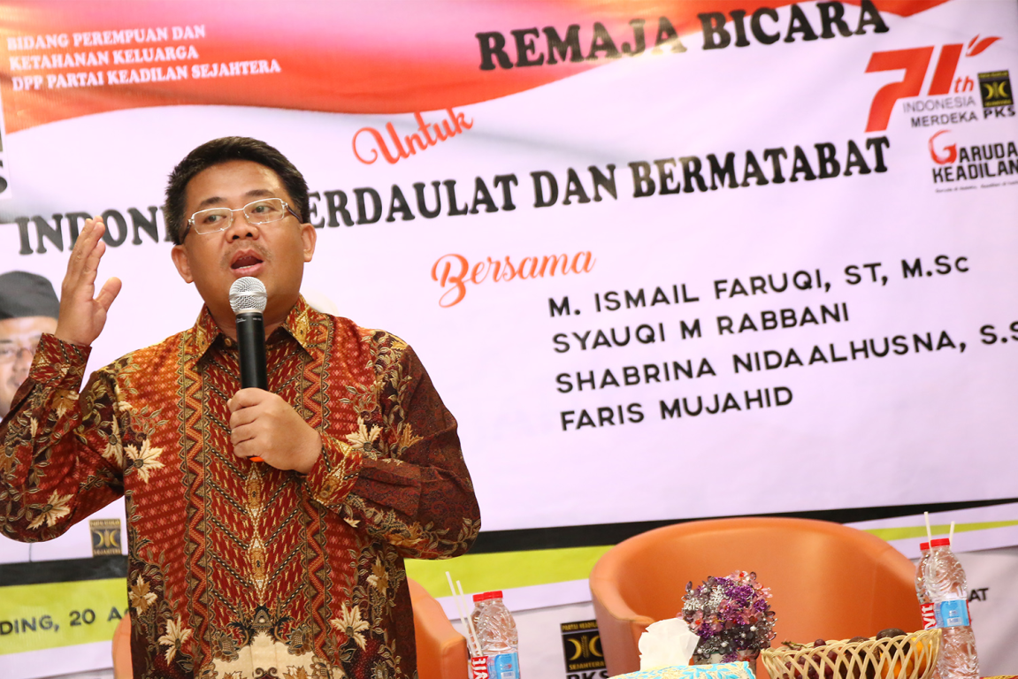 Presiden Partai Keadilan Sejahtera Mohamad Sohibul Iman