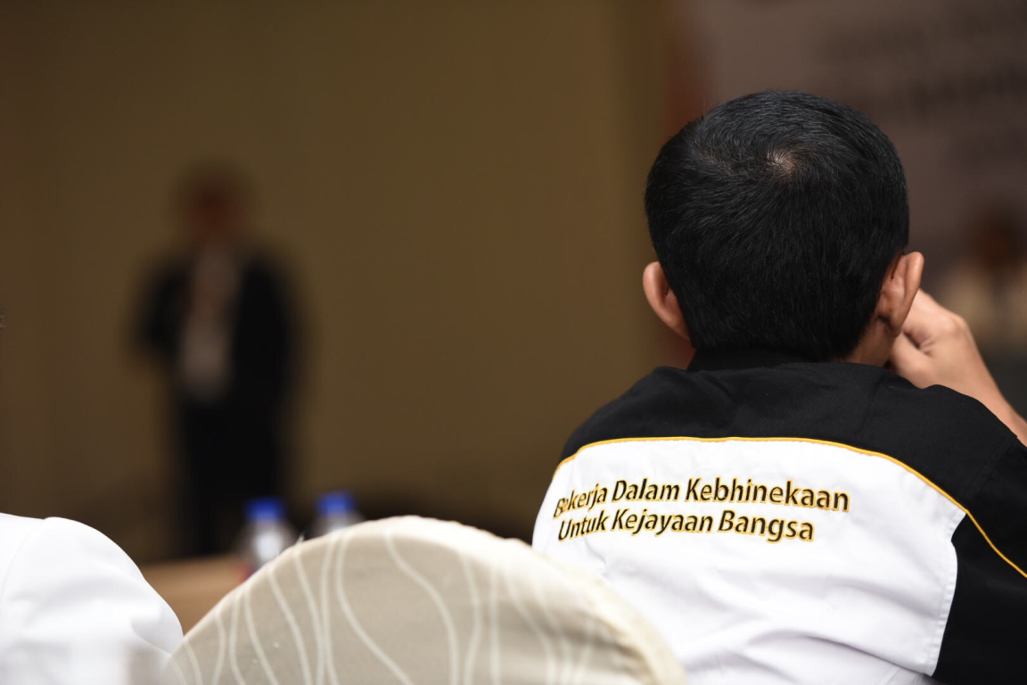 Peserta Sekolah Kepemimpinan Partai yang diselenggarakan sejak hari Jumat (25/11) lalu di ballroom Mason Pine Hotel, Padalarang, Jawa Barat