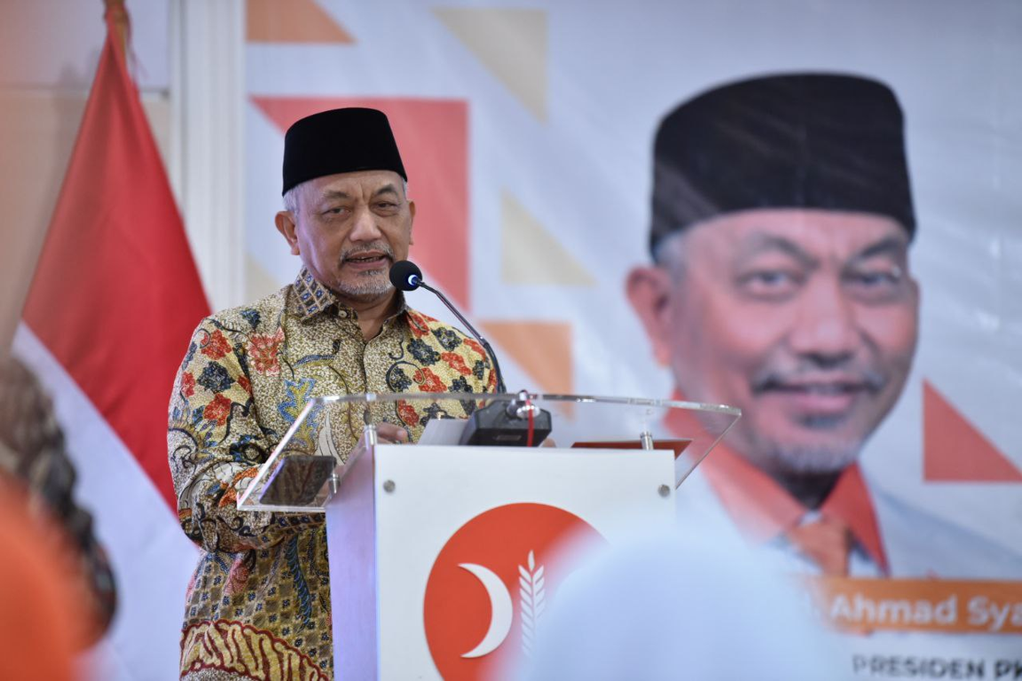 Presiden PKS Ahmad Syaikhu di acara seminar peringatan Hari Keluarga Nasional 2024. (PKSFoto/Fathur)