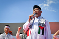 Presiden Partai Keadilan Sejahtera (PKS), Ahmad Syaikhu pada Aksi Simpatik “Selamatkan Kemanusiaan di Gaza” di Jakarta, Sabtu, 24/05/25
