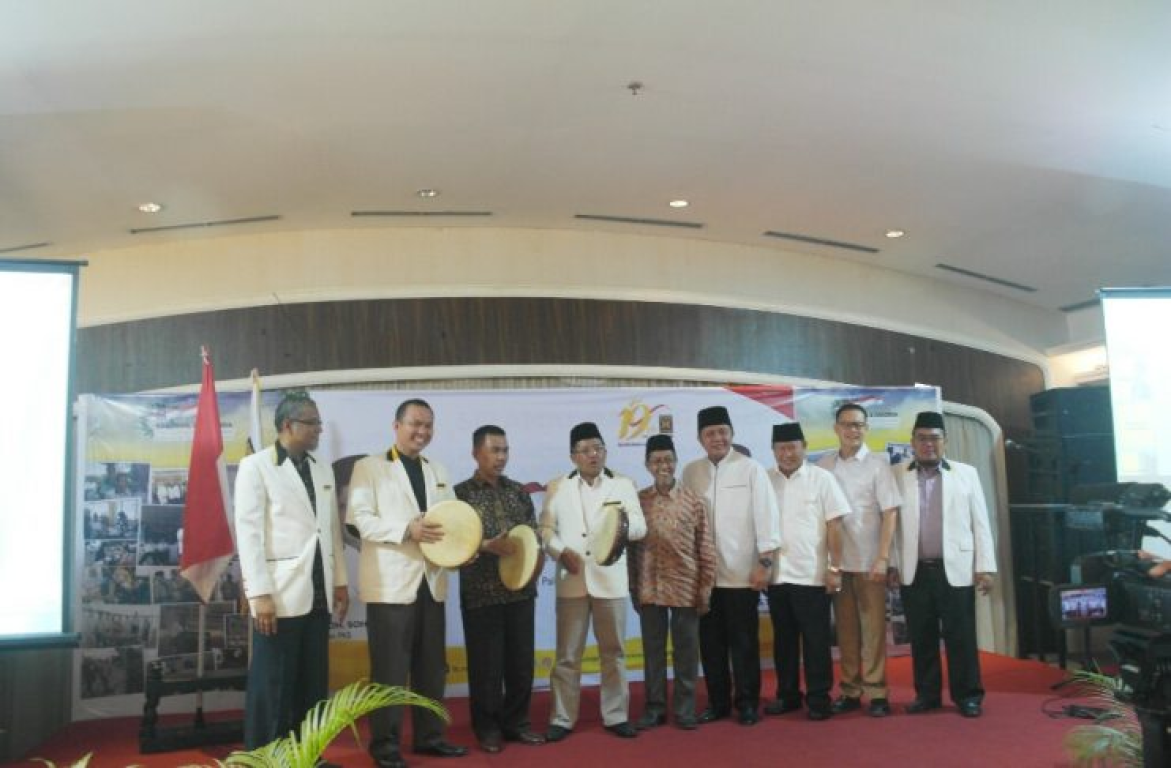 Presiden PKS Mohamad Sohibul Iman saat membuka Rakorwil PKS Sumatera Selatan, Sabtu (22/4)
