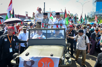 FOTO : Long March Penutup Aksi Simpatik PKS 'Selamatkan Kemanusiaan di Gaza'