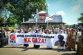 Long march bersama peserta Aksi Simpatik PKS “Selamatkan Kemanusiaan di Gaza” pada Sabtu, 24/05/25