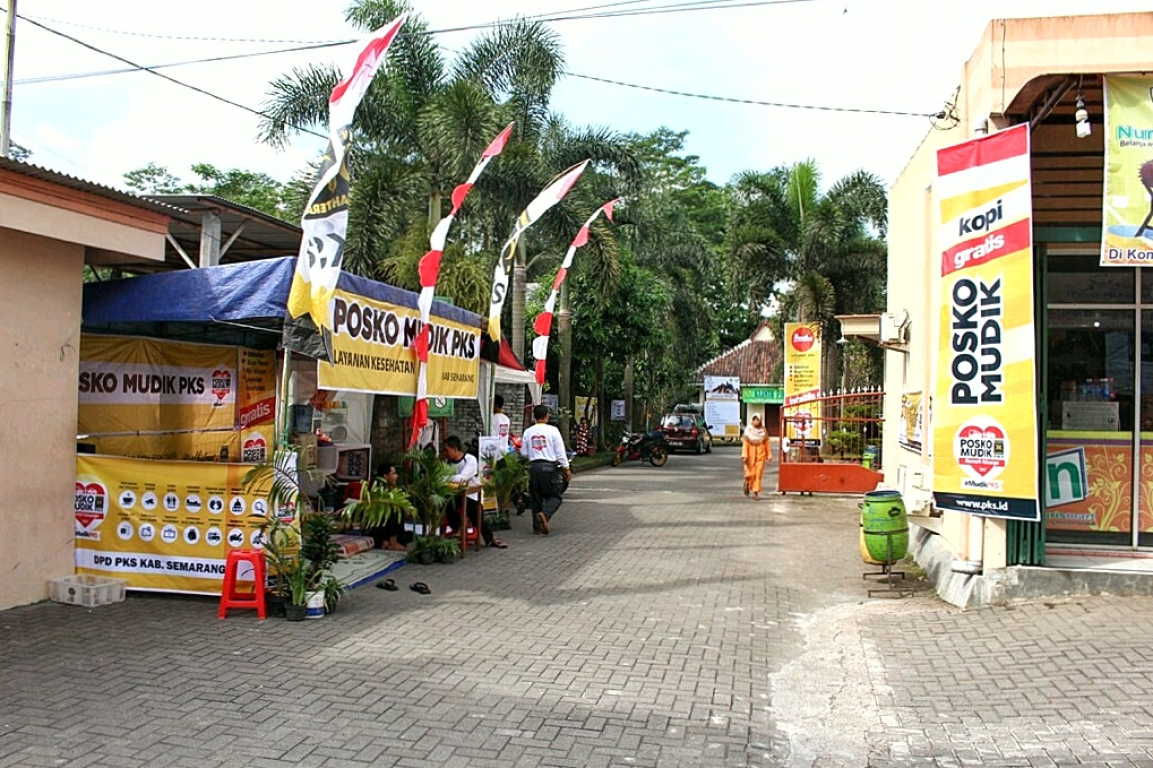 Posko Mudik PKS Kabupaten Semarang (dok PKS Kab Semarang)