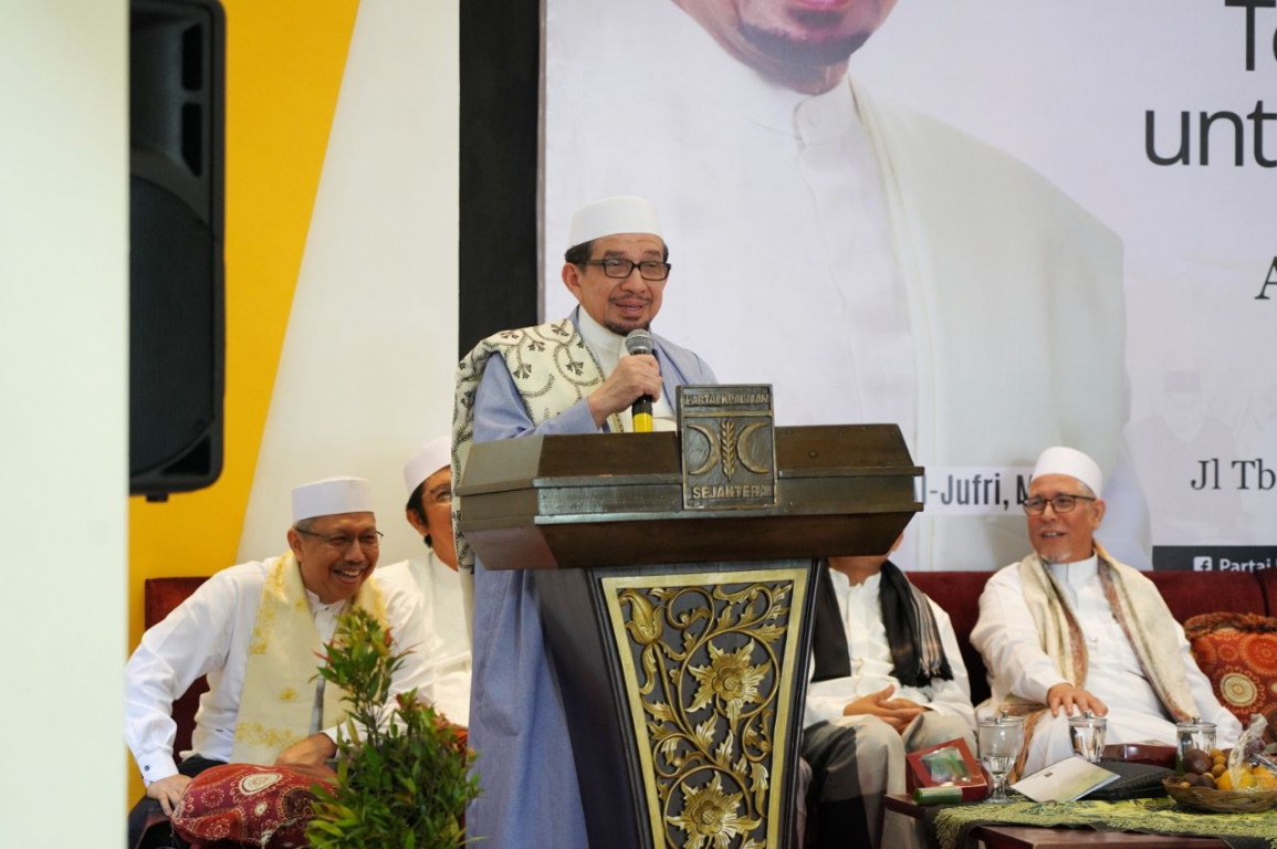 Ketua Majelis Syuro PKS Habib Salim Segaf Al-Jufri dalam Acara Maulid DPP PKS