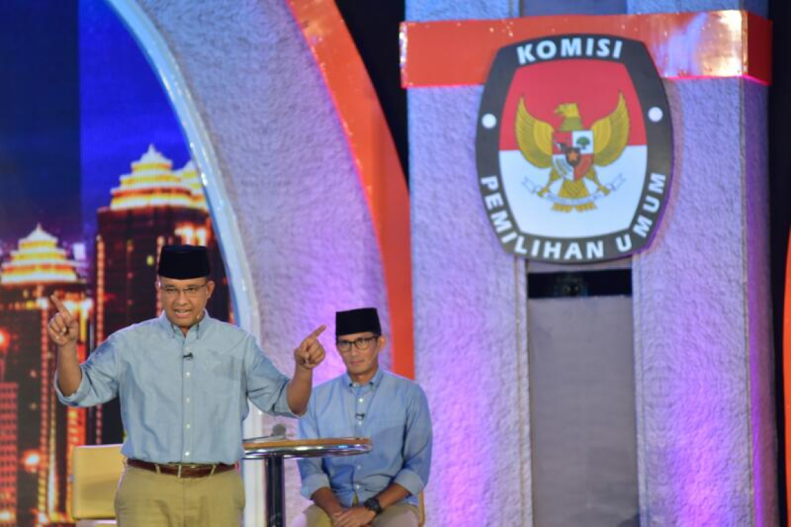 Calon Gubernur dan Wakil Gubernur DKI Jakarta, Anies Baswedan dan Sandiaga Uno