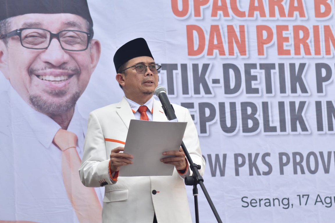 Ketua DPW PKS Banten Gembong R. Sumedi Menyampaikan Pesan di Peringatan Kemerdekaan Indonesia