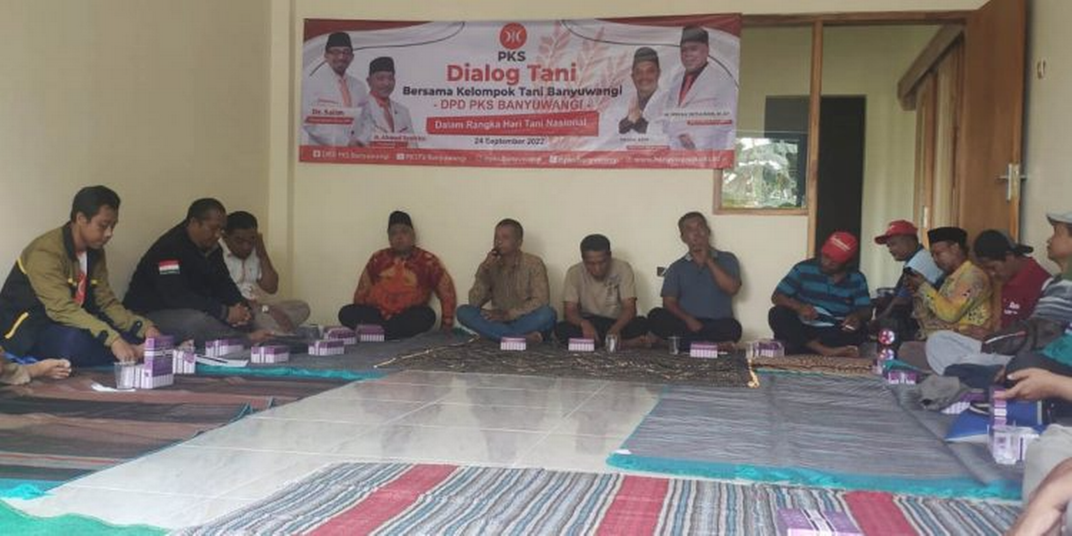 PKS Jatim Adakan DIalog Tani Bersama Kelompok Tani Banyuwangi