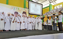 Pembacaan ikrar pengurus Rumah Keluarga Indonesia se-Jombang. Siap bekerja dan berkonstriibusi utk umat dengan ikhlas dan penuh semangat. Jombang (05/11/2017).