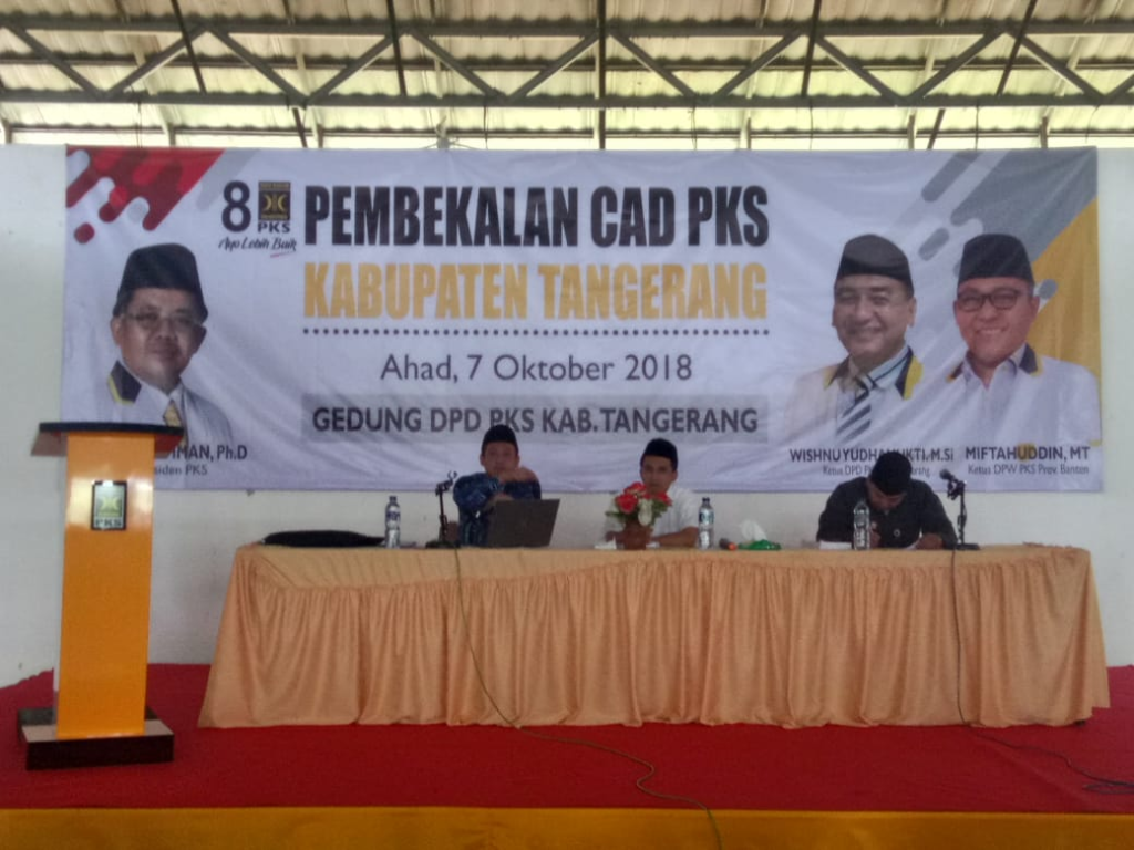 DPD PKS Kabupaten Tangerang menggelar pembekalan CAD di kantor DPD PKS Kab Tangerang, Ahad (7/10) (dok Humas PKS Kab Tangerang)