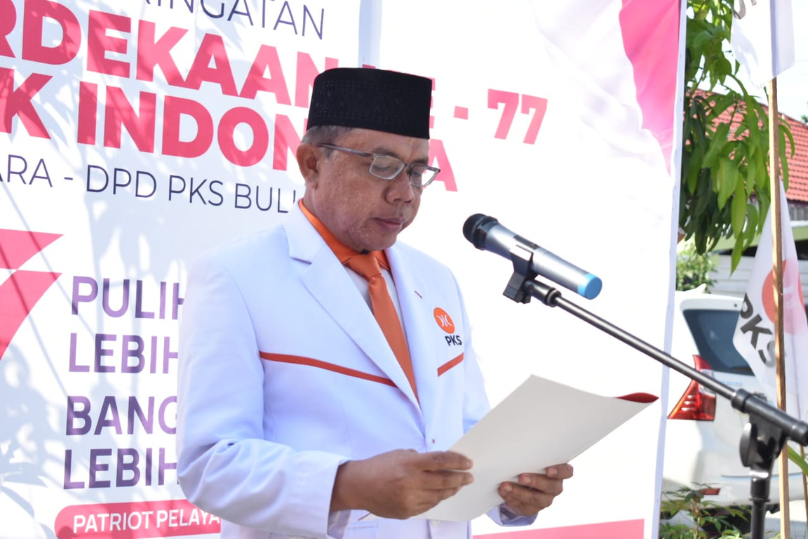 DPW PKS Kaltara Menggelar Upacara Peringatan Kemerdekaan di Kantor DPTW PKS Kaltara.