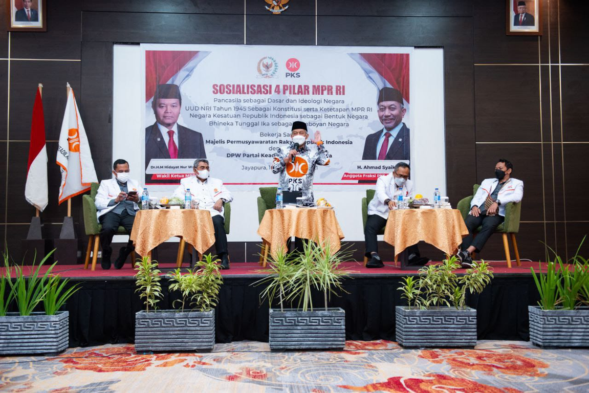 Anggota MPR RI Ahmad Syaikhu menggelar Sosialisasi 4 Pilar MPR RI di Jayapura Papua ( M Hilal/PKSFoto)