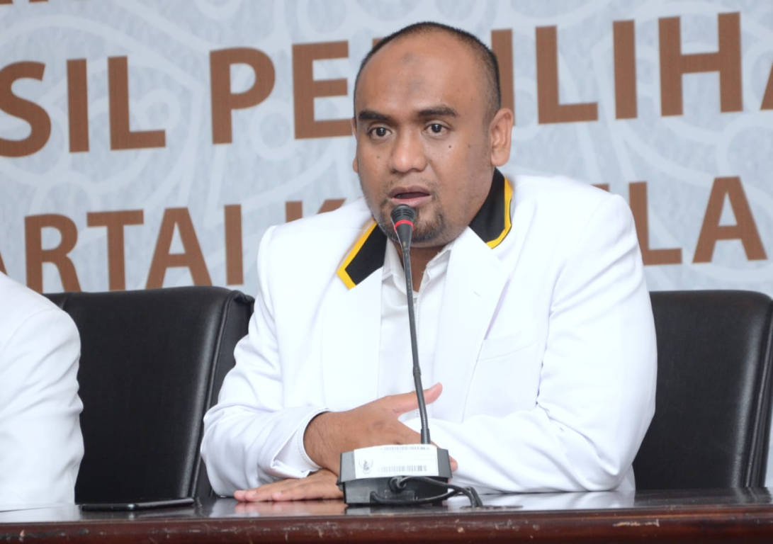 Ketua Bidang Advokasi Tim Pemenangan Pemilu Pusat (TPP Pusat) PKS Agus SP Otto pada acara Bimbingan Teknis Penyelesaian Perselisihan Pemilu 2019, Bogor, Jawa Barat, Jumat (15/02/2019). (Donny/PKSFoto)