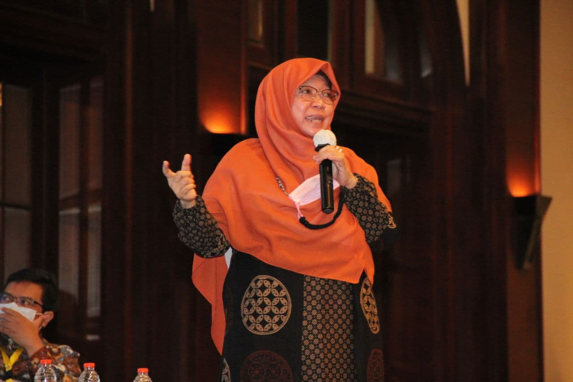 Anis Byarwati dalam acara Silatnas Kepemimpinan Daerah PKS. (Asep/PKSFoto)