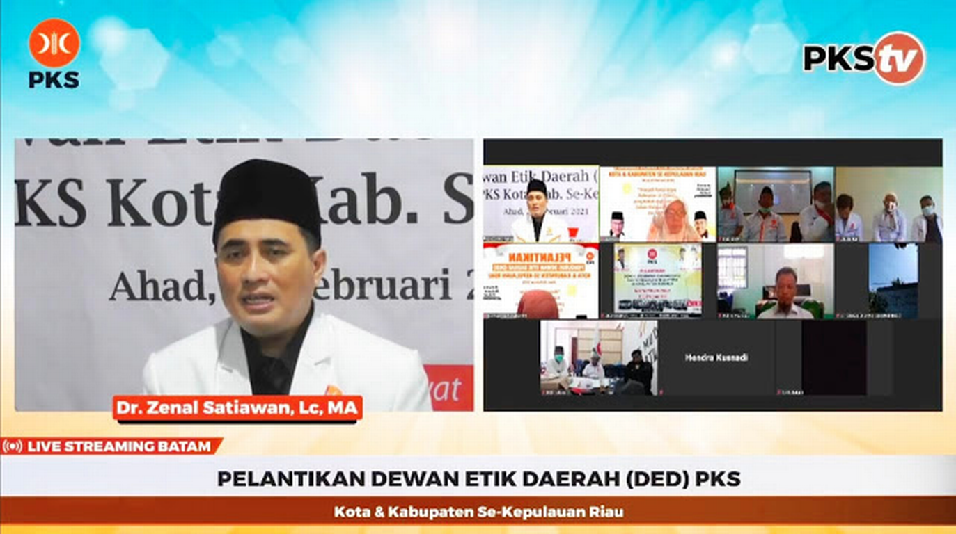Ketua Dewan Syariah Wilayah PKS Kepri Dr. Zenal Satiawan, Lc, M.A.
