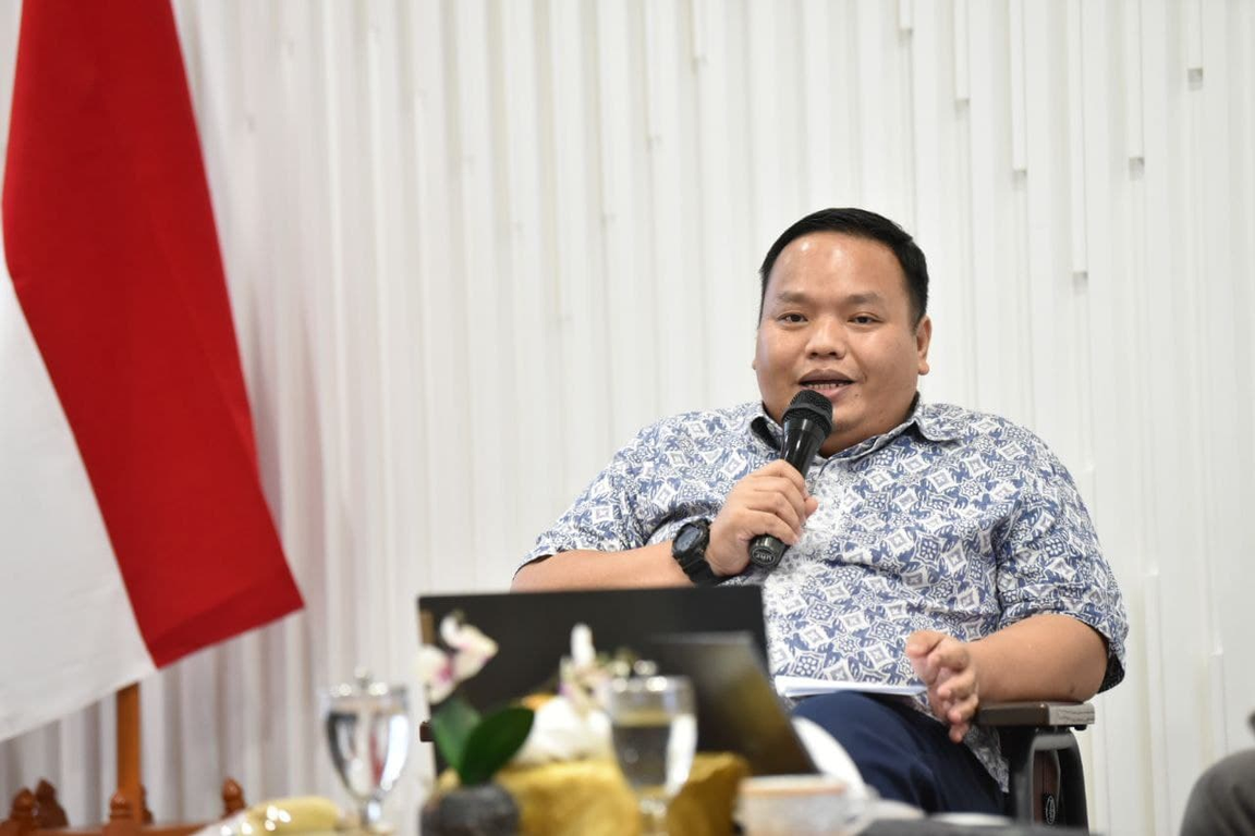 Wakil Ketua Bidang Ekonomi dan Keuangan DPP PKS Handi Risza saat menjadi narasumber di acara Bincang Oposisi, Senin (21/12/2021). (Donny/PKSFoto)