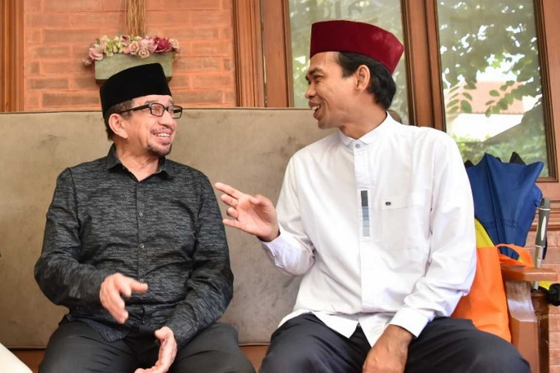 Ketua Majelis Syura PKS, Dr. Salim Segaf Al Jufri menerima kunjungan Ustaz Abdul Somad (Donny/PKSFoto)