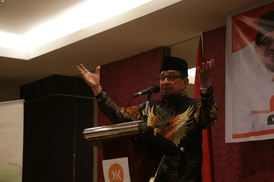 Ketua Mejelis Syura PKS Dr. Salim Menyampaikan Orasi Kebangsaan di Sulawesi Selatan. (Selasa, 9/8/2022).