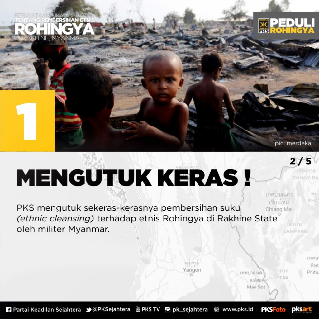 Pernyataan Sikap DPP PKS Tentang Pembersihan Etnik Terhadap Etnis Rohingya [2/5]
