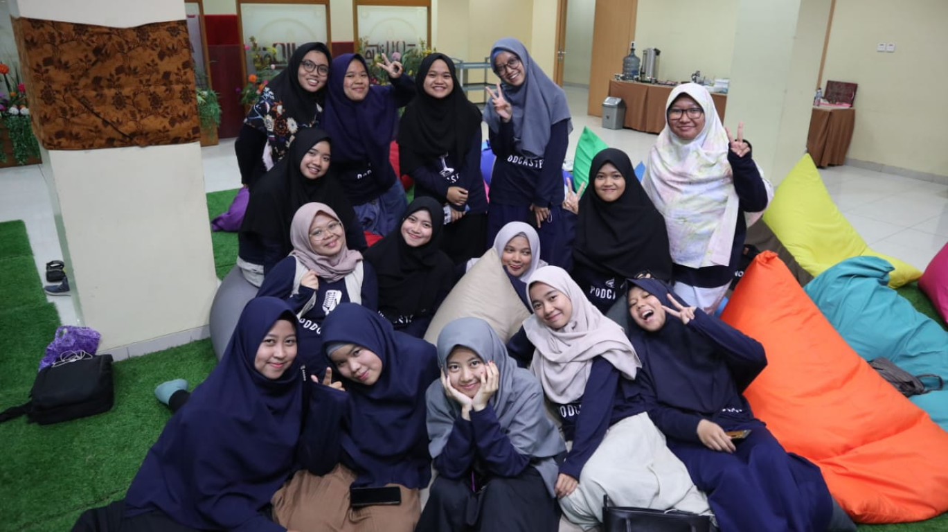 Peserta acara Booth and Camp Podcaster PKS Muda, Kantor DPP PKS, Jakarta, Ahad (16/02/2020)
