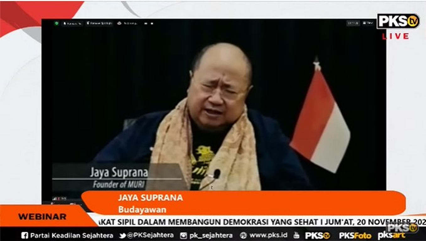 Pendiri Museum Rekor Dunia Indonesia (MURI) Jaya Suprana