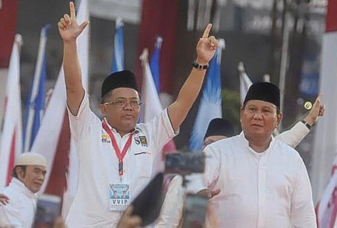 Presiden PKS Mohamad Sohibul Iman dalam Kampanye Akbar di GBK, Ahad (7/4) (PKSFoto)