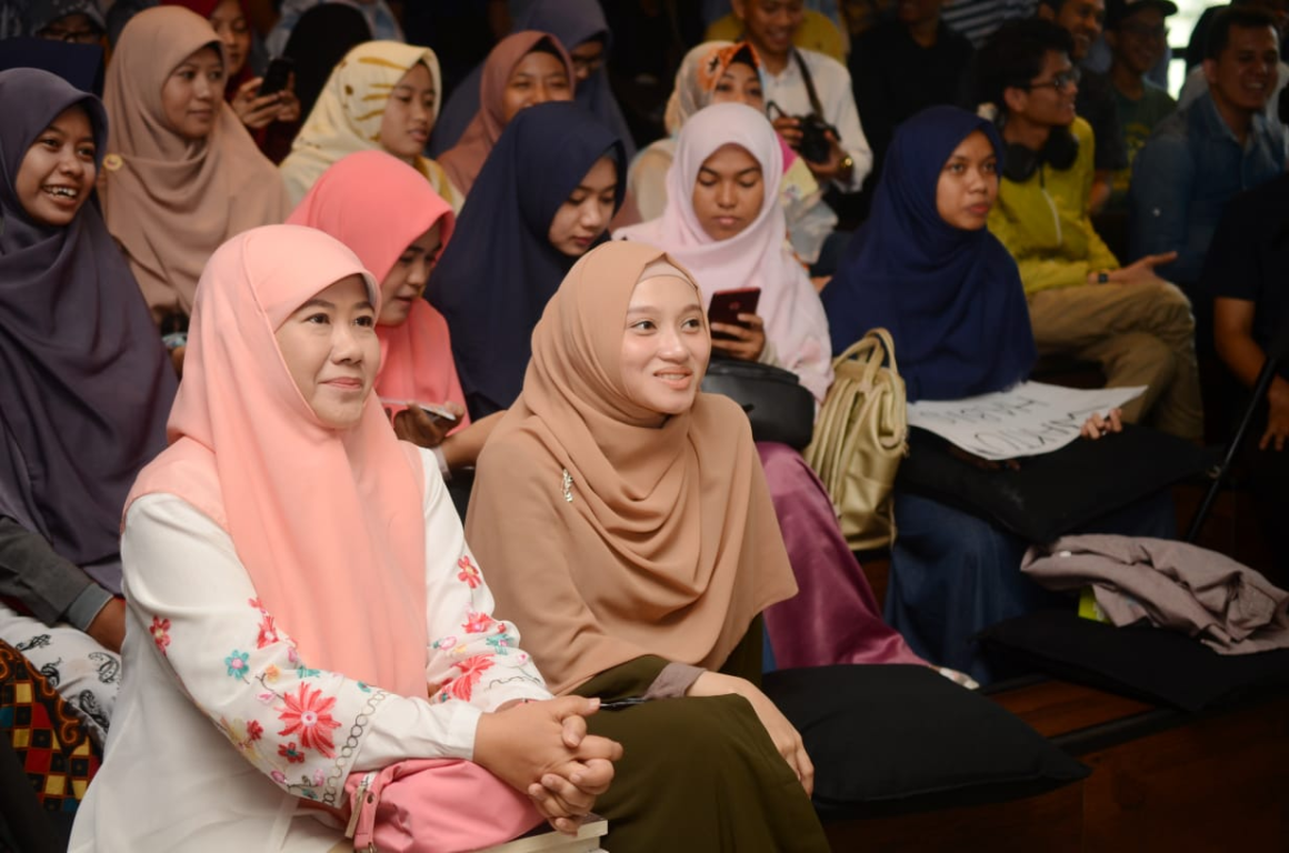 Antusiasme peserta 'Muda Fest' yang dihelat Garuda Keadilan X PKS Muda di bilangan Jakarta Selatan, Senin (24/12) (Donny/PKSFoto)