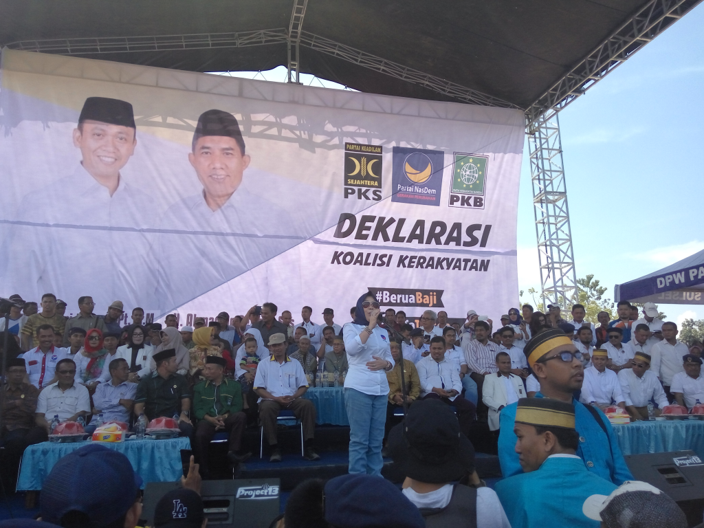 Deklarasi Calon Bupati dan Calon Wakil Bupati Takalar Syamsari Kitta dan Ahmad Daeng Se're