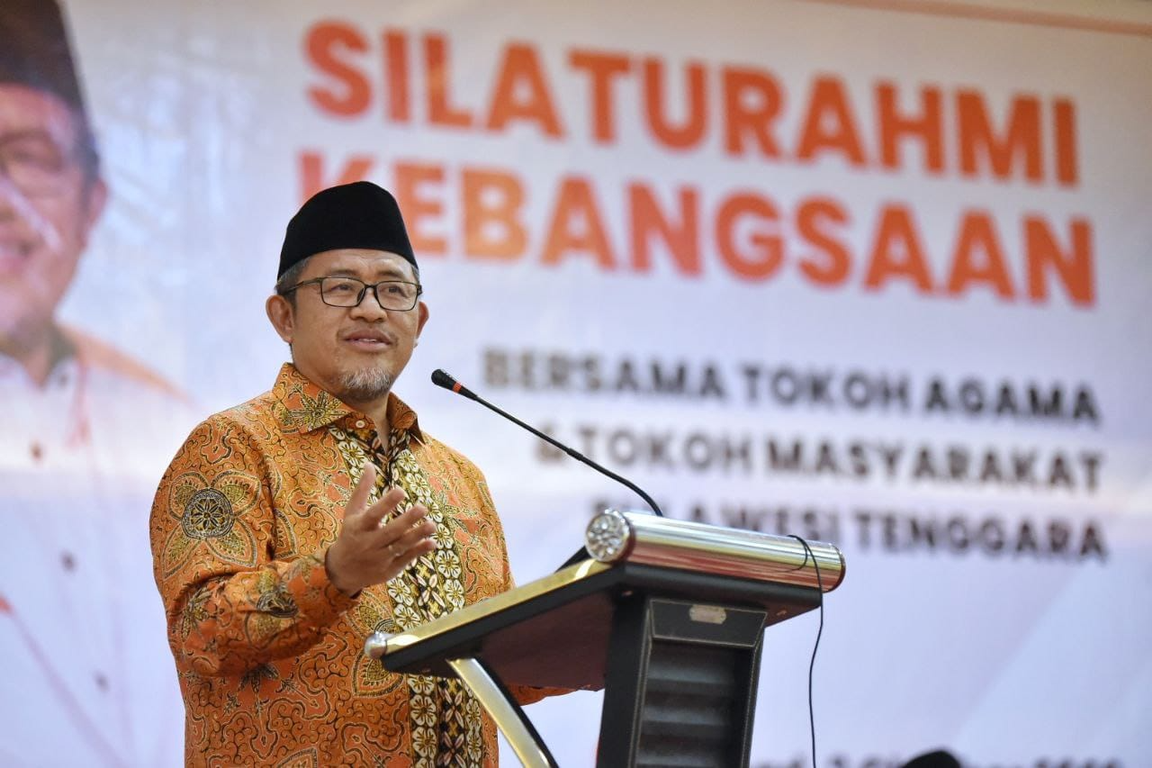 Wakil Ketua Majelis Syura PKS Ahmad Heryawan pada Silaturahmi Kebangsaan di Sulawesi Tenggara (PKSFoto/Donny)