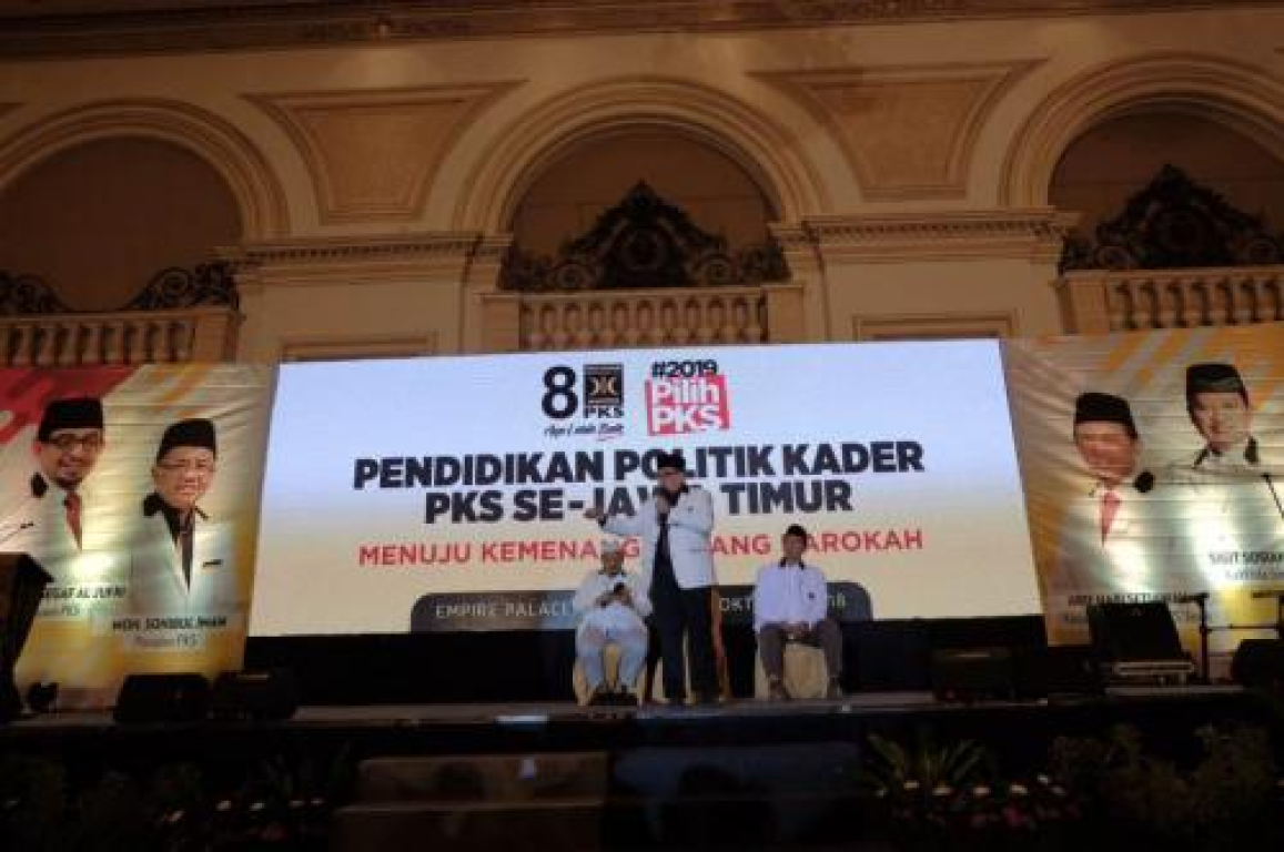 Ketua Majelis Syura PKS, Habib Salim Segaf Al Jufri dalam Pendidikan Politik Kader PKS se-Jatim, Ahad (21/10)